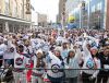 JESSICA LEE / WINNIPEG FREE PRESS
Thousands of Winnipeg Jets fans gather downtown beside Canada Life Centre April 22, 2023 to watch the Jets play against the Golden Knights at a Whiteout party.