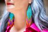 MIKAELA MACKENZIE / WINNIPEG FREE PRESS
                                NDP MLA Nahanni Fontaine poses for a photo wearing Women Helping Women Beadwork earrings at the Manitoba Legislative Building in Winnipeg on Monday, May 8, 2023. For Kevin story. Winnipeg Free Press 2023.