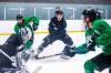 MIKAELA MACKENZIE / WINNIPEG FREE PRESS
                                Winnipeg Ice captain Carson Lambos (centre) says it&rsquo;s going to be exciting facing the Seattle Thunderbirds at the home of the Winnipeg Jets for the first two games of the WHL final.