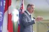 RUTH BONNEVILLE / WINNIPEG FREE PRESS 
PPC leader Maxime Bernier made his first local pitch in his bid to become the MP for Portage—Lisgar Friday.