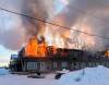 Fire engulfed an apartment complex in Tataskweyak Cree Nation earlier in February. (RCMP)