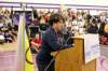 Tim Smith / Brandon Sun
                                Sixteen-year-old Vincent Massey High School student Jason Foster speaks passionately about his experiences as a trans boy in response to a previous proposal to remove books from school libraries during a Brandon School Board meeting Tuesday evening.