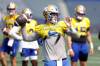 RUTH BONNEVILLE / WINNIPEG FREE PRESS
                                Blue Bombers quarterback Dru Brown says it&rsquo;s &lsquo;sink or swim&rsquo; for the team&rsquo;s newcomers.