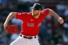 Boston Red Sox's Chris Sale pitches during the first inning of a baseball game against the St. Louis Cardinals, Saturday, May 13, 2023, in Boston. (AP Photo/Michael Dwyer)