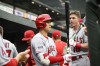 Los Angeles Angels' Shohei Ohtani looks on from the dugout before a baseball game against the Baltimore Orioles, Tuesday, May 16, 2023, in Baltimore. (AP Photo/Nick Wass)