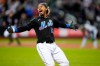 New York Mets' Francisco Lindor celebrates after hitting a walkoff RBI-single during the 10th inning of a baseball game against the Cleveland Guardians, Friday, May 19, 2023, in New York. (AP Photo/Frank Franklin II)