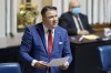Manitoba Opposition NDP legislature member Mark Wasyliw speaks during question period on April 7, 2021. Wasyliw has raised the prospect of a government 