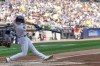 Milwaukee Brewers' Joey Wiemer hits a two-run home run during the third inning of a baseball game against the Pittsburgh Pirates Saturday, June 17, 2023, in Milwaukee. (AP Photo/Morry Gash)