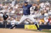 Tampa Bay Rays starting pitcher Zach Eflin works against a San Diego Padres batter during the first inning of a baseball game Saturday, June 17, 2023, in San Diego. (AP Photo/Gregory Bull)