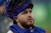 Toronto Blue Jays catcher Alejandro Kirk is seen before American League MLB baseball action against the Houston Astros, in Toronto on Thursday, June 8, 2023.&nbsp;Kirk was placed on the 10-day injured list Monday with a left hand laceration after being hit by a pitch in the second inning of Toronto's 11-7 loss to the Texas Rangers on Sunday. THE CANADIAN PRESS/Chris Young