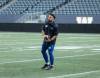 Mike Thiessen / Winnipeg Free Press
                                Bombers LB Les Maruo sports a workshirt during Wednesday&rsquo;s practice. He will get his first CFL start against the Edmonton Elks.