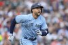 Toronto Blue Jays' George Springer runs out a one-run double against the Detroit Tigers in the third inning of a baseball game, Friday, July 7, 2023, in Detroit.&nbsp;The Toronto Blue Jays have place outfielder Springer on the paternity list and activated Nathan Lukes from triple-A. THE CANADIAN PRESS/AP-Paul Sancya