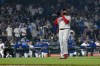 Philadelphia Phillies relief pitcher Jose Alvarado (46) after the ninth inning of a baseball game against the Chicago Cubs, Wednesday, June 28, 2023, in Chicago. The Philadelphia Phillies won 8-5. (AP Photo/Matt Marton)