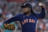 Houston Astros starting pitcher Framber Valdez delivers to a Seattle Mariners batter during the first inning of a baseball game Saturday, July 8, 2023, in Houston. (AP Photo/Kevin M. Cox)