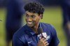 Draft prospect Arjun Nimmala participates in the MLB baseball draft combine, Tuesday, June 20, 2023, in Phoenix. THE CANADIAN PRESS/AP, Matt York