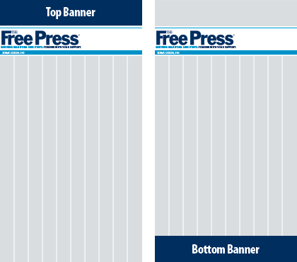 Front page/section top banner and front page/section bottom banner