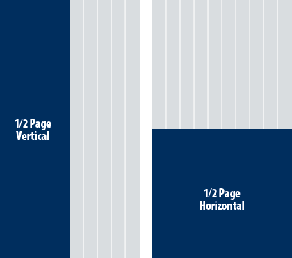 1/2 page vertical and 1/2 page horizontal