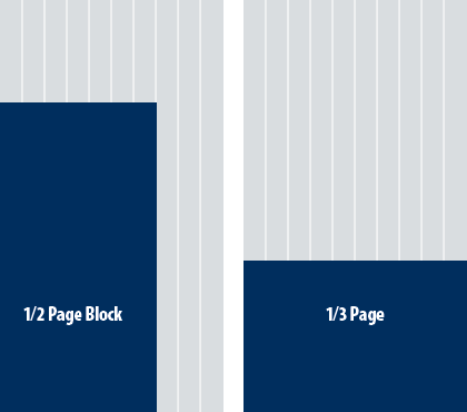 1/2 page block and 1/3 page