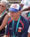 MIKE THIESSEN / WINNIPEG FREE PRESS
                                Paul Jenkins, 77, a retired corrections officer from Bournemouth, England, beat his own record in winning the half marathon and will take part in three more long-distance races at the World Police and Fire Games.