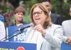 MIKE THIESSEN / WINNIPEG FREE PRESS
                                Premier Heather Stefanson revealed plans to abolish the carbon tax for Manitobans in her first campaign announcement at Florence Pierce Park today, backed by her fellow Progressive Conservative MLAs and candidates.