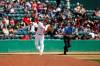 MIKE DEAL / WINNIPEG FREE PRESS
                                Winnipeg Goldeyes&rsquo; Dayson Croes (8) throws the ball to first base during a game against the Kane County Cougars at Shaw Park Thursday.