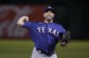 Texas Rangers pitcher Max Scherzer throws to an Oakland Athletics batter during the sixth inning of a baseball game Tuesday, Aug. 8, 2023, in Oakland, Calif. (AP Photo/Godofredo A. Vásquez)