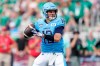 Toronto Argonauts quarterback Chad Kelly looks to throw during the first half of CFL action against the Saskatchewan Roughriders in Halifax on Saturday, July 29, 2023. Kelly will return under centre Sunday when Toronto hosts the Ottawa Redblacks, looking to resume its winning ways.&nbsp;THE CANADIAN PRESS/Darren Calabrese