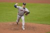 Houston Astros relief pitcher Phil Maton throws to the Baltimore Orioles in the seventh inning of a baseball game, Thursday, Aug. 10, 2023, in Baltimore. The Orioles won 5-4. (AP Photo/Julio Cortez)