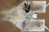San Diego Padres' Juan Soto reacts after hitting a two-run home run during the eighth inning of a baseball game against the Milwaukee Brewers Saturday, Aug. 26, 2023, in Milwaukee. (AP Photo/Morry Gash)