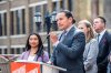 MIKAELA MACKENZIE / WINNIPEG FREE PRESS
NDP leader Wab Kinew makes an economic election announcement downtown on Wednesday.
