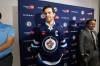 MIKE DEAL / WINNIPEG FREE PRESS
                                Adam Lowry has traded in the A from his jersey for the captain&rsquo;s C.