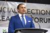 MIKE DEAL / WINNIPEG FREE PRESS
                                NDP Leader Wab Kinew Kinew opted to deliver all remarks in French.