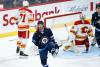 JOHN WOODS /THE CANADIAN PRESS
                                Winnipeg Jets&rsquo; Jansen Harkins (12) celebrates his goal against Calgary Flames goaltender Dustin Wolf (32) during first period NHL pre-season game action in Winnipeg, Wednesday, Sept. 27, 2023.