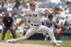 FILE - Boston Red Sox starting pitcher Corey Kluber throws to the plate during the first inning of a baseball game against the San Diego Padres on May 21, 2023, in San Diego. Two-time AL Cy Young Award winner Kluber has ended his minor league injury rehabilitation assignment and will not pitch again this season for the Boston Red Sox. (AP Photo/Brandon Sloter, File)