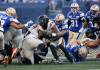 JOHN WOODS / THE CANADIAN PRESS FILES
                                Winnipeg Blue Bombers&rsquo; Ricky Walker (9) tackles B.C. Lions quarterback Dominique Davis (8) during first half CFL action in Winnipeg earlier in August.
