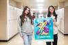 MIKAELA MACKENZIE / WINNIPEG FREE PRESS
                                Julia Paczkowska (left) and Nina Ginter, who participated in CIVIX&rsquo;s Student Vote initiative, at Kelvin High School.