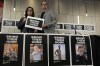 Sharon Lifschitz, left, and Noam Sagi pose for photographers after a press conference of British children of Israeli hostages at a hotel in London, Thursday, Oct. 12, 2023. Noam Sagi, 53, is a London-based psychotherapist who grew up on Kibbutz Nir Oz. His 75-year-old mother, Ada Sagi, was taken hostage on October 7. Sharon Lifschitz, 52, is an artist and academic whose parents are peace activists aged 85 and 83 and were taken hostage too.(AP Photo/Kirsty Wigglesworth)
