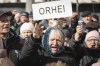 Canada is sanctioning more citizens of Moldova affiliated with Russian influence on the eastern European country. People shout anti-government slogans during a protest initiated by the Movement for the People and members of Moldova's Russia-friendly Shor Party, against the pro-Western government and low living standards, in Chisinau, Moldova, Sunday, March 12, 2023. THE CANADIAN PRESS/AP/Aurel Obreja