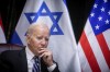 U.S. President Joe Biden pauses during a meeting with Israeli Prime Minister Benjamin Netanyahu to discuss the war between Israel and Hamas, in Tel Aviv, Israel, Wednesday, Oct. 18, 2023. (Miriam Alster/Pool Photo via AP)