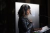 Buffy Sainte-Marie speaks after the unveiling of a Canada Post stamp honouring her legacy as a singer-songwriter, in Ottawa, on Thursday, Nov. 18, 2021. Doubts raised over Sainte-Marie's First Nations bona fides are roiling the community she claims to be part of. THE CANADIAN PRESS/Justin Tang