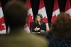Deputy Prime Minister and Minister of Finance Chrystia Freeland holds a press conference in Ottawa on Tuesday, Oct. 31, 2023. THE CANADIAN PRESS/Sean Kilpatrick