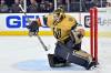 David Becker / The Associated Press files
                                Jets backup goalie Laurent Brossoit was key to the Golden Knights early playoff success last season.