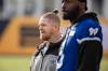 NICK IWANYSHYN / THE CANADIAN PRESS FILES
Ailing Blue Bombers linebacker Adam Bighill watches on the sidelines during practice in Hamilton, Ont., Thursday. Bighill was injured in the Western Final and hasn’t practised this week.