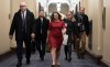Deputy Prime Minister and Minister of Finance Chrystia Freeland makes her way to a cabinet meeting on Parliament Hill, Tuesday, November 21, 2023 in Ottawa. The Liberal government released its fall economic statement on Tuesday. THE CANADIAN PRESS/Adrian Wyld