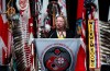 Candidate Cindy Woodhouse speaks during the All Candidates Forum on the first day of the annual Assembly of First Nations Special Chiefs Assembly (SCA) in Ottawa, on Tuesday, Dec. 5, 2023. THE CANADIAN PRESS/Spencer Colby