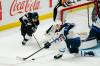 Ryan Sun / The Associated Press
                                Jets defenceman Neal Pionk clears the puck from danger late in Wednesday&rsquo;s 5-2 victory over the Kings in Los Angeles.