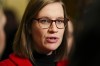 Karina Gould knows how to throw a hefty political punch, and she often does it with a smile. Gould, Leader of the Government in the House of Commons arrives for a caucus meeting on Parliament Hill in Ottawa on Wednesday, Dec. 13, 2023. THE CANADIAN PRESS/Sean Kilpatrick