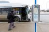 MIKE DEAL / WINNIPEG FREE PRESS
                                The Southbound Osborne at York bus stop Tuesday afternoon. The city has apparently removed schedules from some bus stops and is posting QR codes instead. Some argue that hurts those who don&rsquo;t have phones or data.