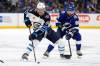 Winnipeg Jets left wing Kyle Connor (81) skates around Tampa Bay Lightning right wing Nikita Kucherov (86) during the first period of an NHL hockey game Wednesday, Nov. 22, 2023, in Tampa, Fla. (Chris O&rsquo;Meara / The Associated Press files)