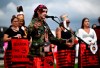 Cambria Harris, daughter of Morgan Harris, speaks during a rally on Parliament Hill on an International Day of Action to Search the Landfills, in Ottawa, on Monday, Sept. 18, 2023. The remains of Morgan Harris, Marcedes Myran and another woman named as Mashkode Bizhiki’ikwe, or Buffalo Woman, killed by an alleged serial killer, are believed to be in a landfill north of Winnipeg. The proposed search could cost $90 million, a new report says. THE CANADIAN PRESS/Justin Tang